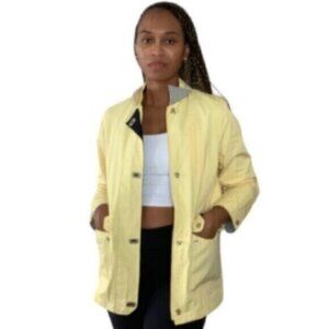Talbots Yellow Vintage All Weather Parka Rain Coat